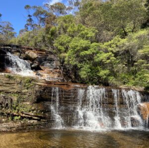 Wentworth Falls in the pristine Blue Mountains, an Ecotourism certified sustainable tourist destination. The blue mountains has a great tourism storytelling and destination marketing strategy. 