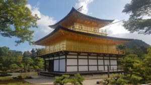 Kinkakuji in Japan. Japan is a destination negatively affected by seasonality.