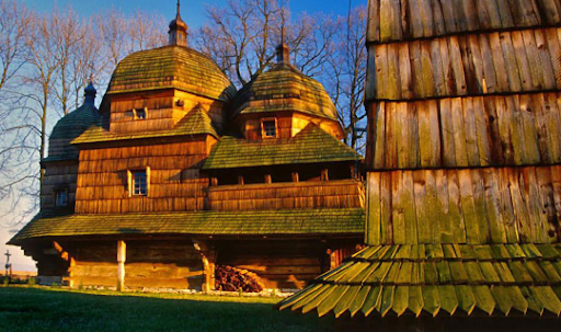 Image Provided by the Polish Tourism Organisation. These are Wooden Tserkvas that could be a hope for growth in Poland's sustainable tourism