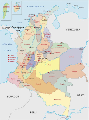 Capurgana, Colombia on the map