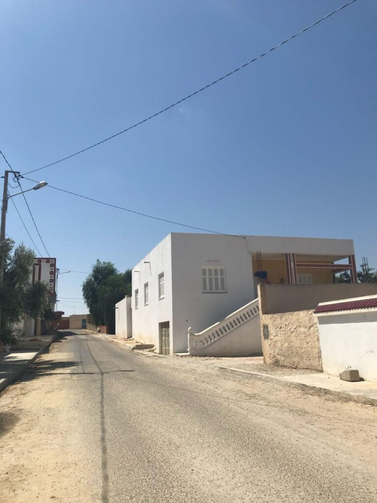  Author’s village in 2019, stone buildings pictured in Ouled Faiza, Monastir (Noelle Faiza)