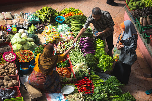 local fresh vegetable market indonesia community tourism