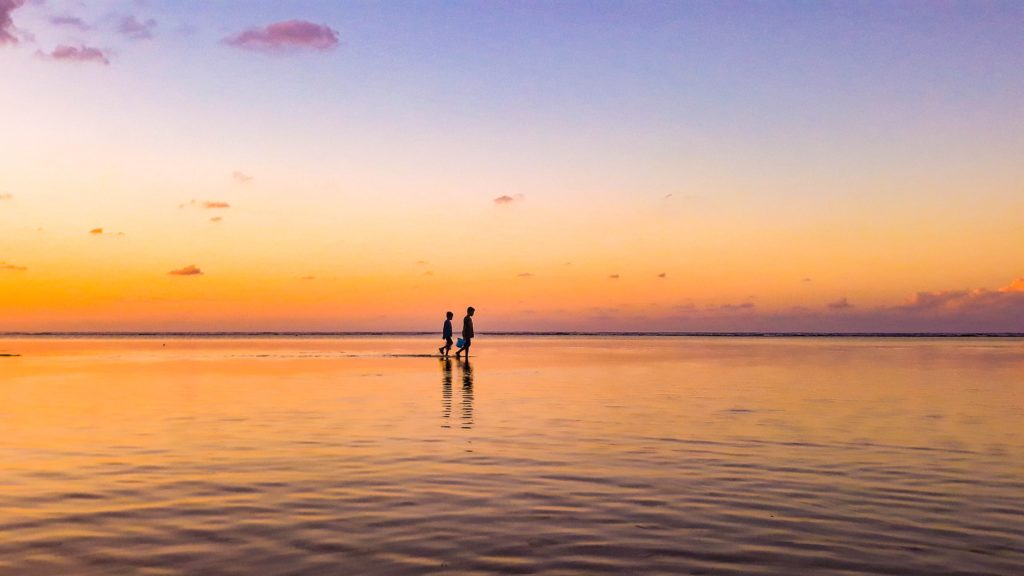 A beautiful sunset in Wakatobi, Indonesia 