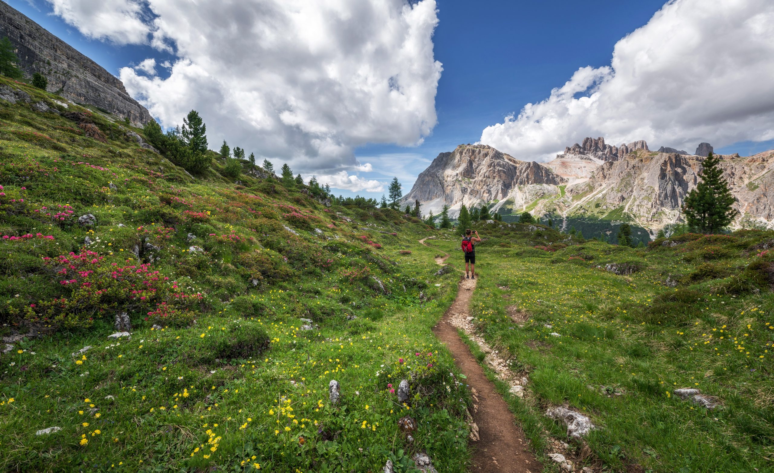 tourism and trail development hikers in mountains